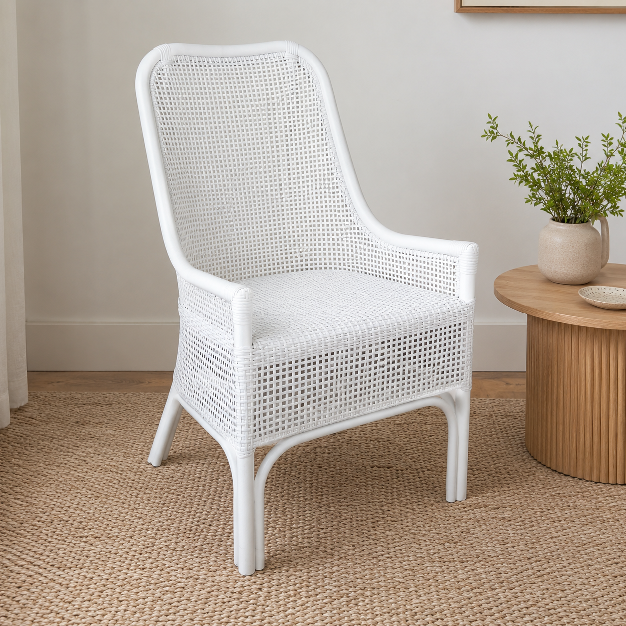 CR Albany Natural Rattan Dining Armchair