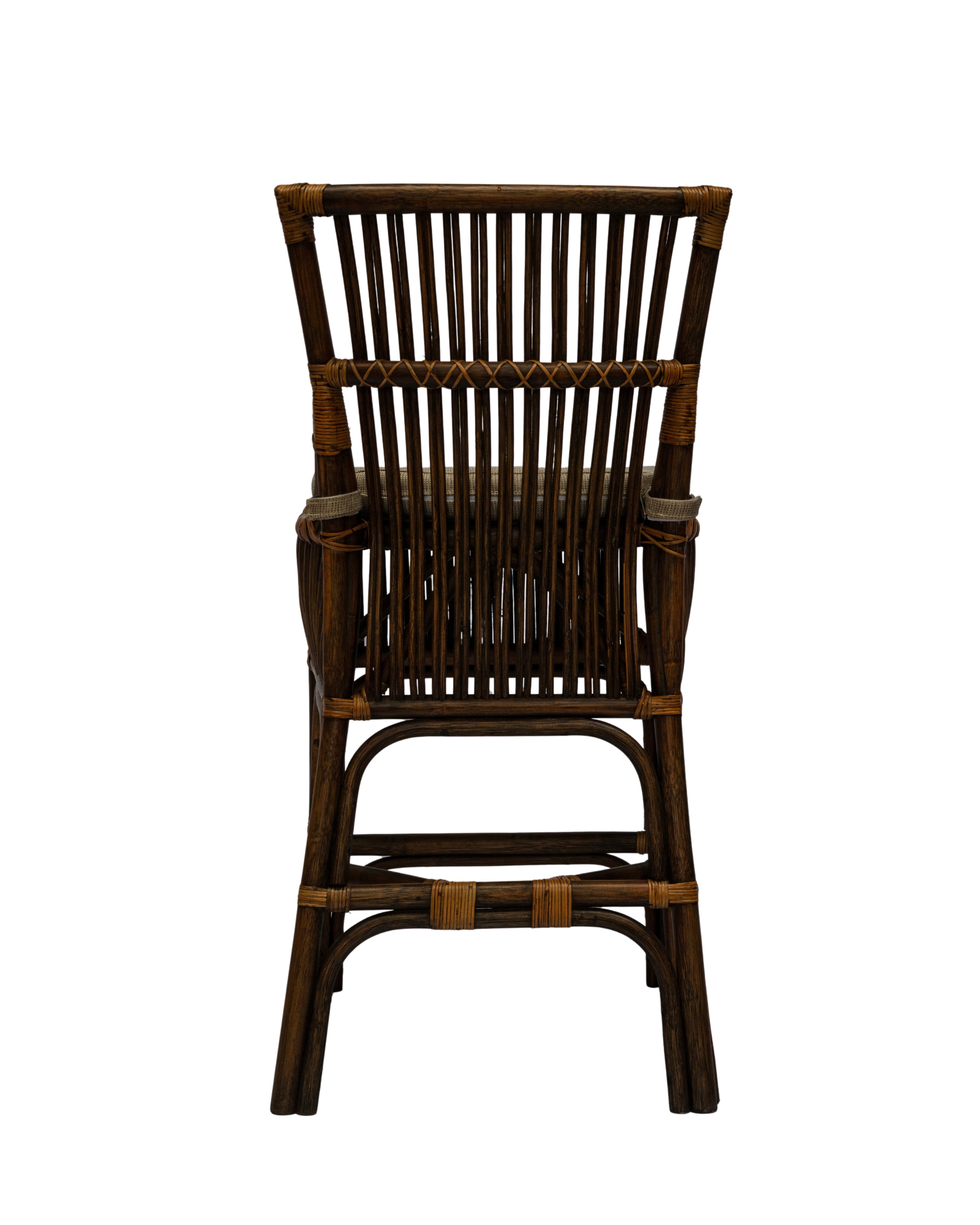 CR Roma Natural Rattan Fabric Seat Counter Stool