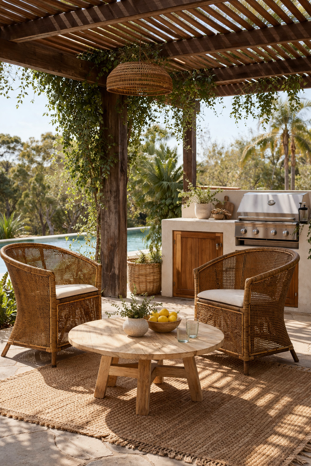 CR Adelaide Rattan Armchair with Cushion