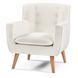 BT Georgia Bertoni Boucle Fabric Upholstered Accent Chair
