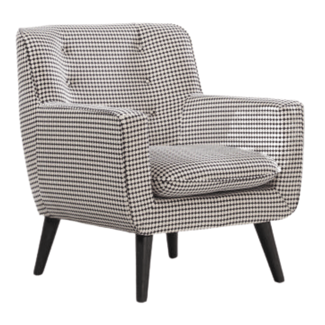 BT Georgia Monochrome Fabric Upholstered Accent Chair