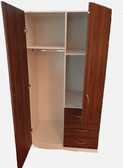 HE Zara Wardrobe 2 Door 3 Drawer