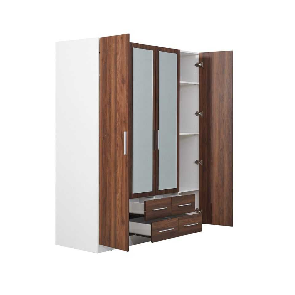 HE Zara Wardrobe 4 Door 4 Drawer with Mirror