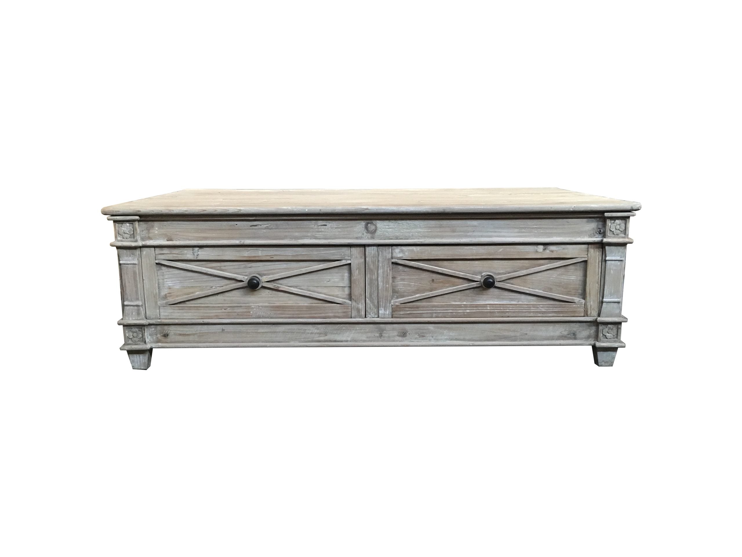 MF Provins Recycled Timber 4 Drawer Coffee Table