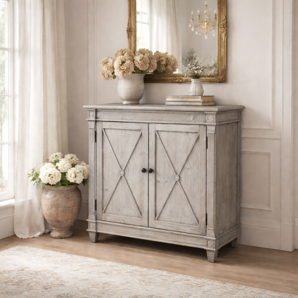 MF Provins Recycled Timber 2 Door Cabinet