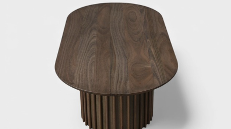 MD Hobart Solid Timber D End Coffee Table