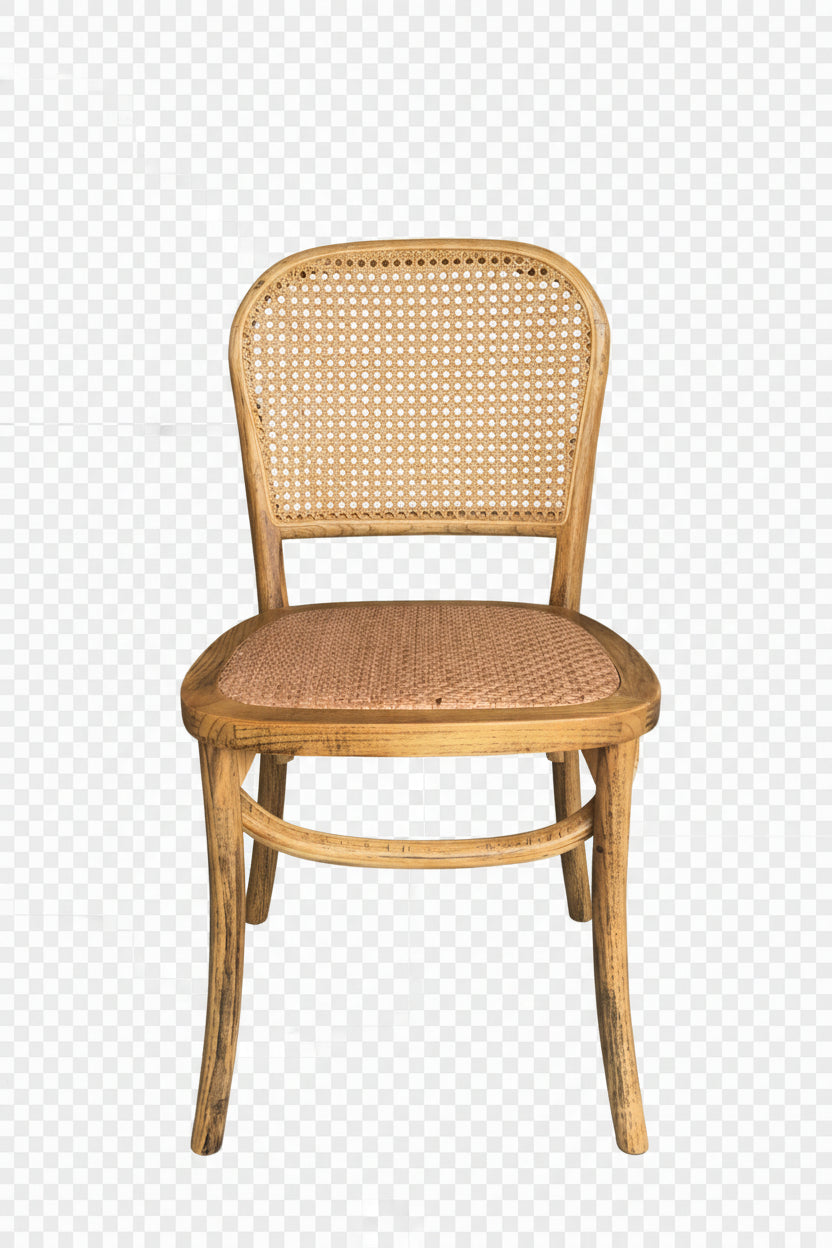 MF Bahamas Dining Chair in Rattan Seat & Backrest