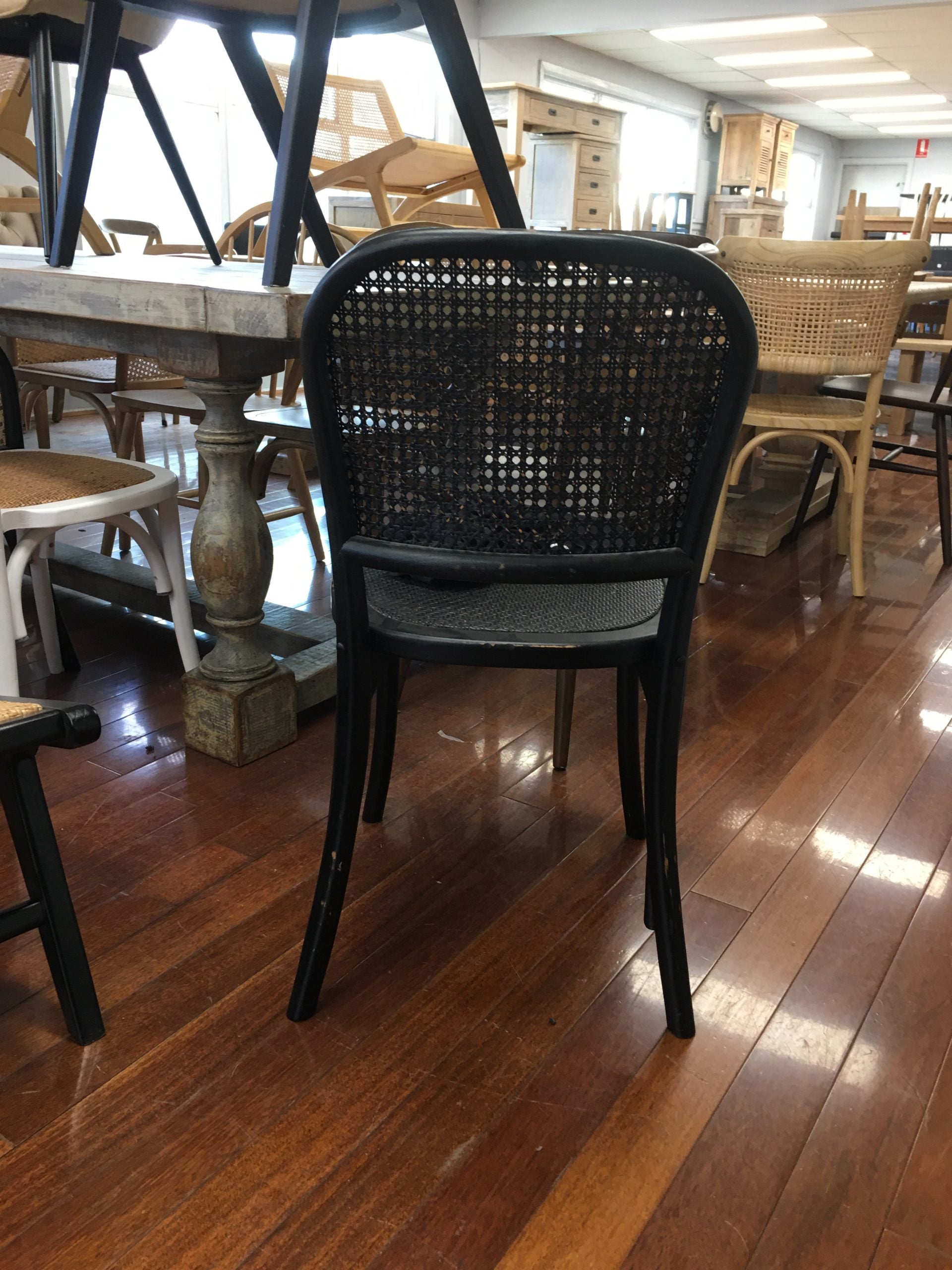 MF Bahamas Dining Chair in Rattan Seat & Backrest