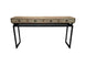 MF Torano Recycled Timber Top Metal Frame 4 Drawer Console Table