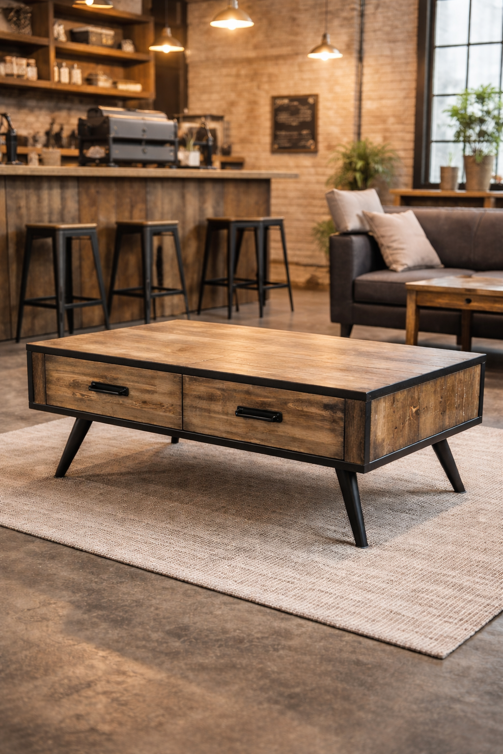 MF Rio Recycled Timber 4 Drawer Coffee Table