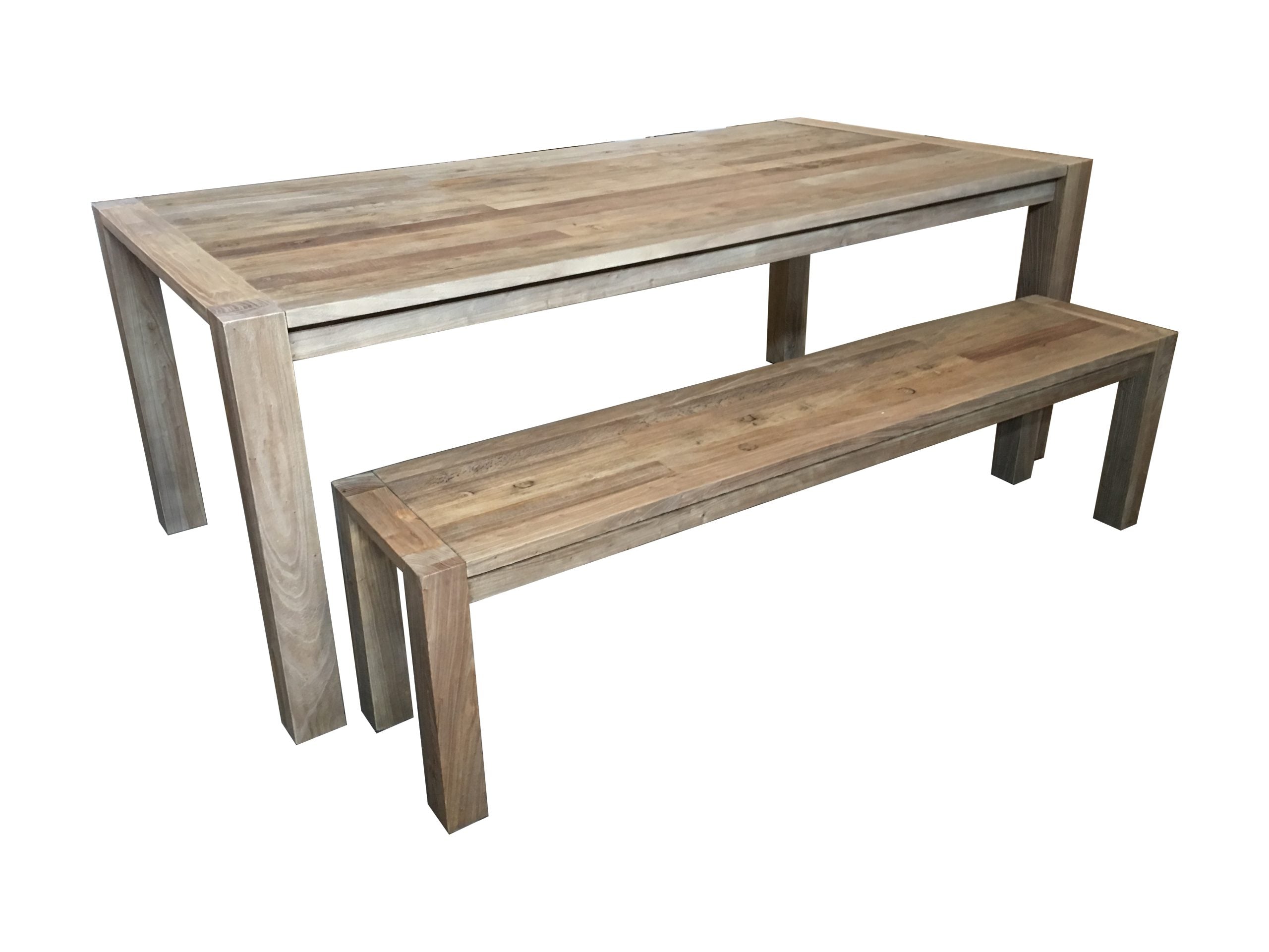 MF Madrid Recycled Elm Timber Bench