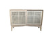 MF Bahamas Solid Oak Timber Rattan Sliding Door Cabinet