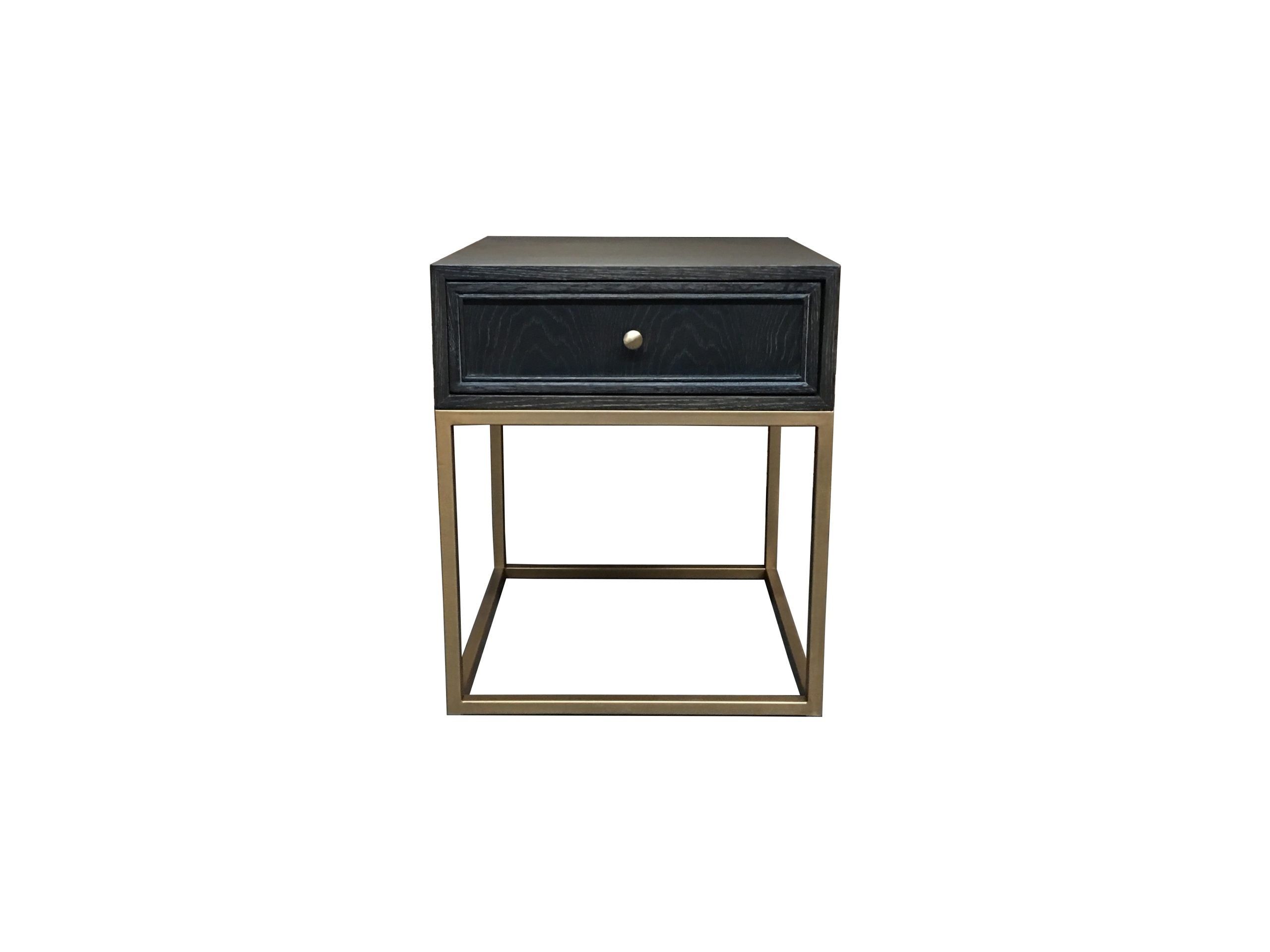 MF Tubetti Metal Leg 1 Drawer Side Table