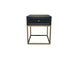 MF Tubetti Metal Leg 1 Drawer Side Table