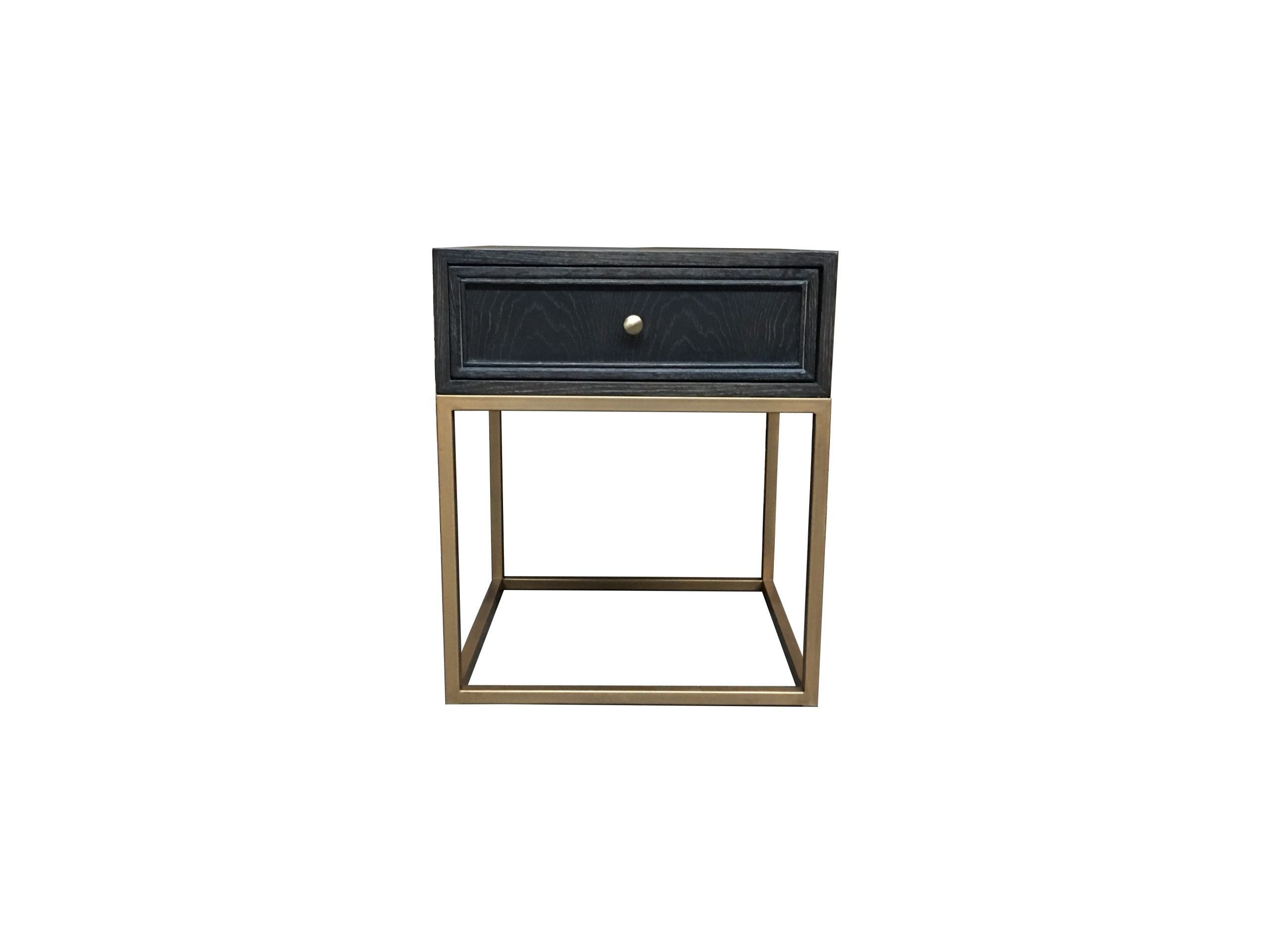 MF Tubetti Metal Leg 1 Drawer Side Table