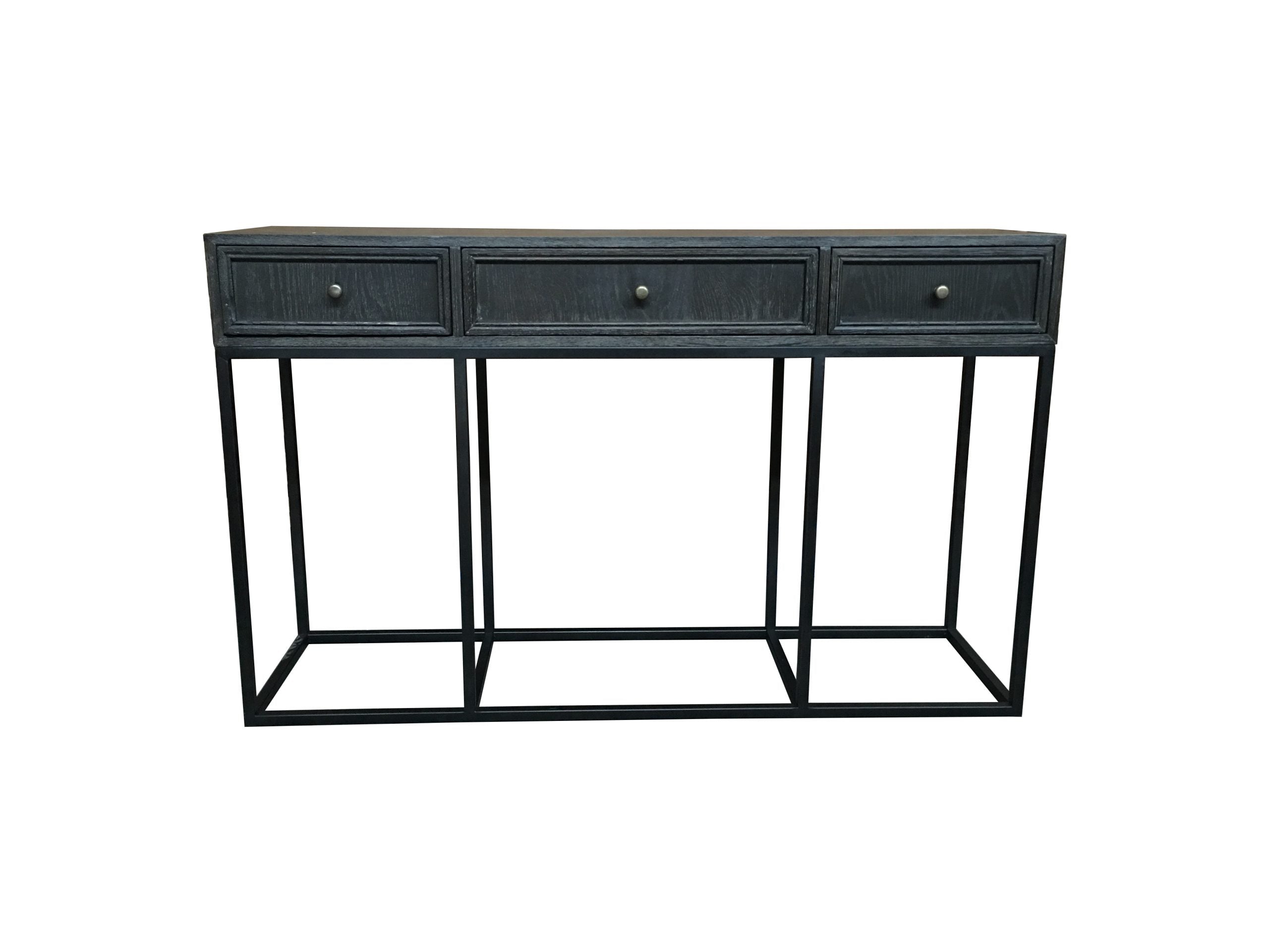 MF Tubetti Metal Base 3 Drawer Console Table