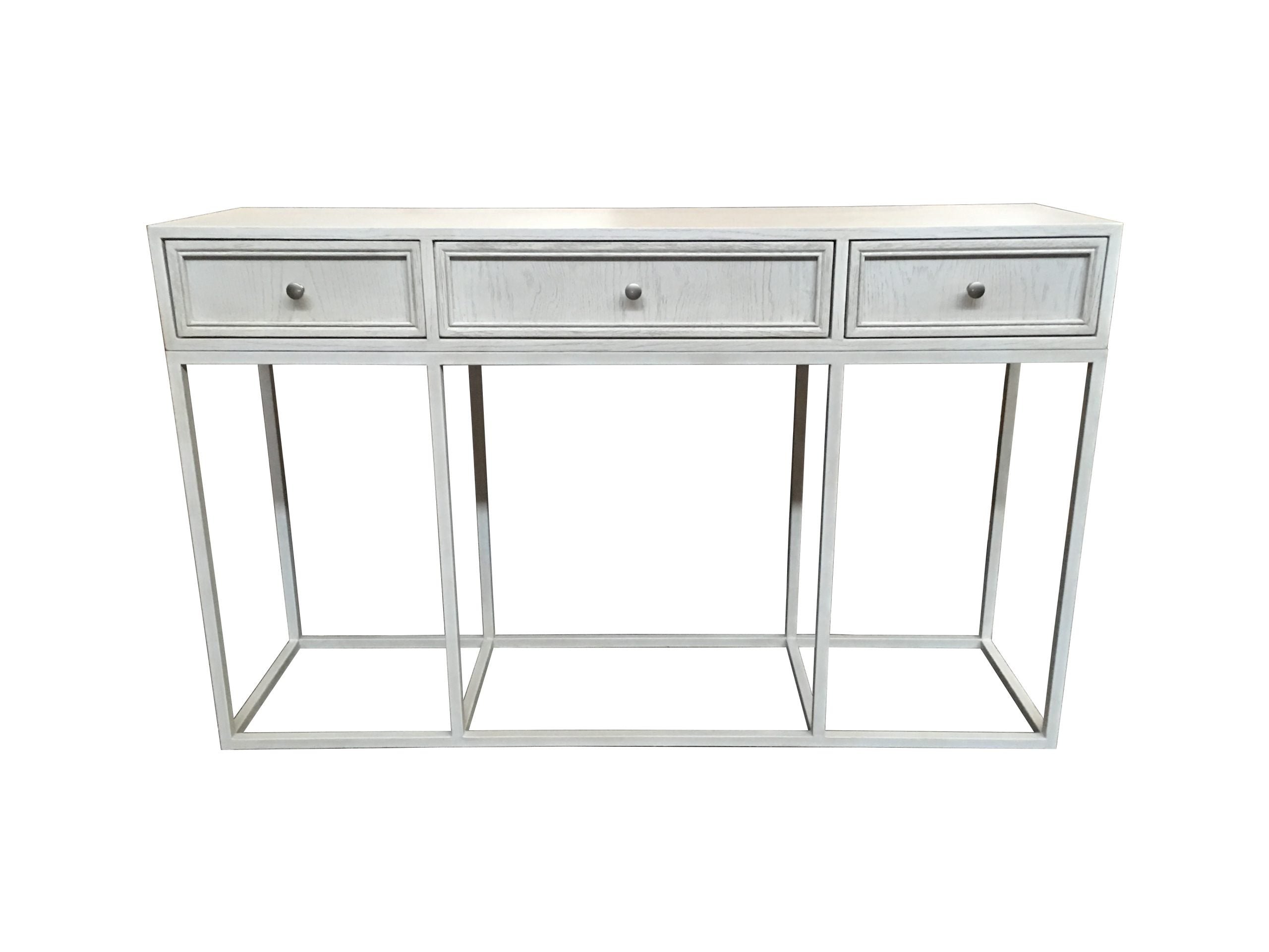 MF Tubetti Metal Base 3 Drawer Console Table
