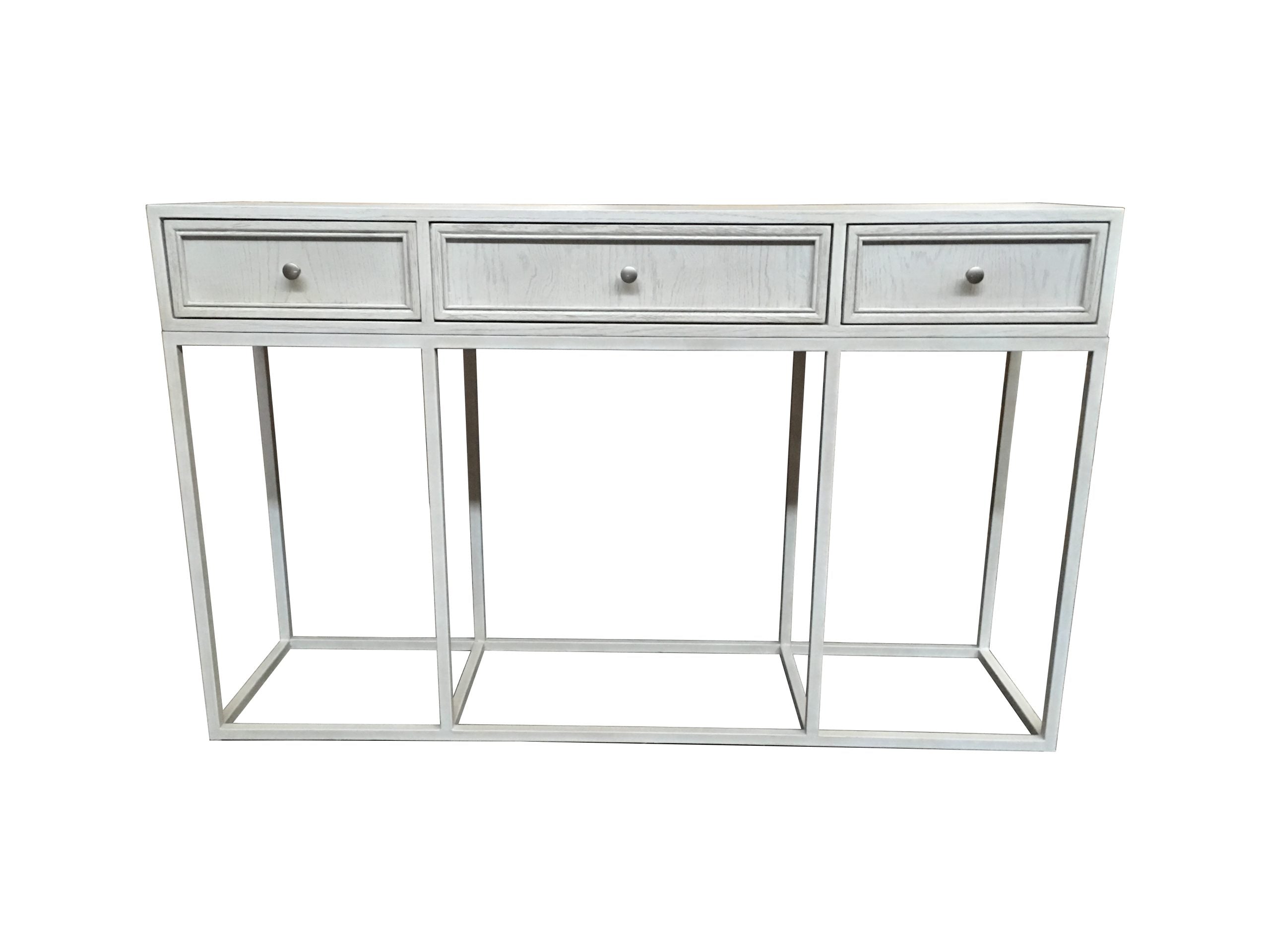 MF Tubetti Metal Base 3 Drawer Console Table