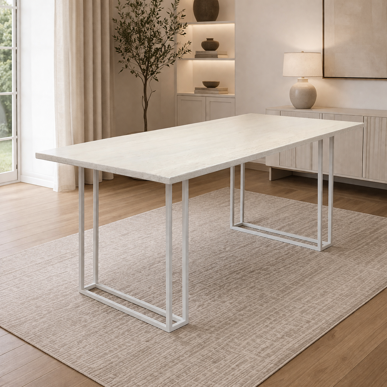 MF Tubetti Metal Legs Dining Table