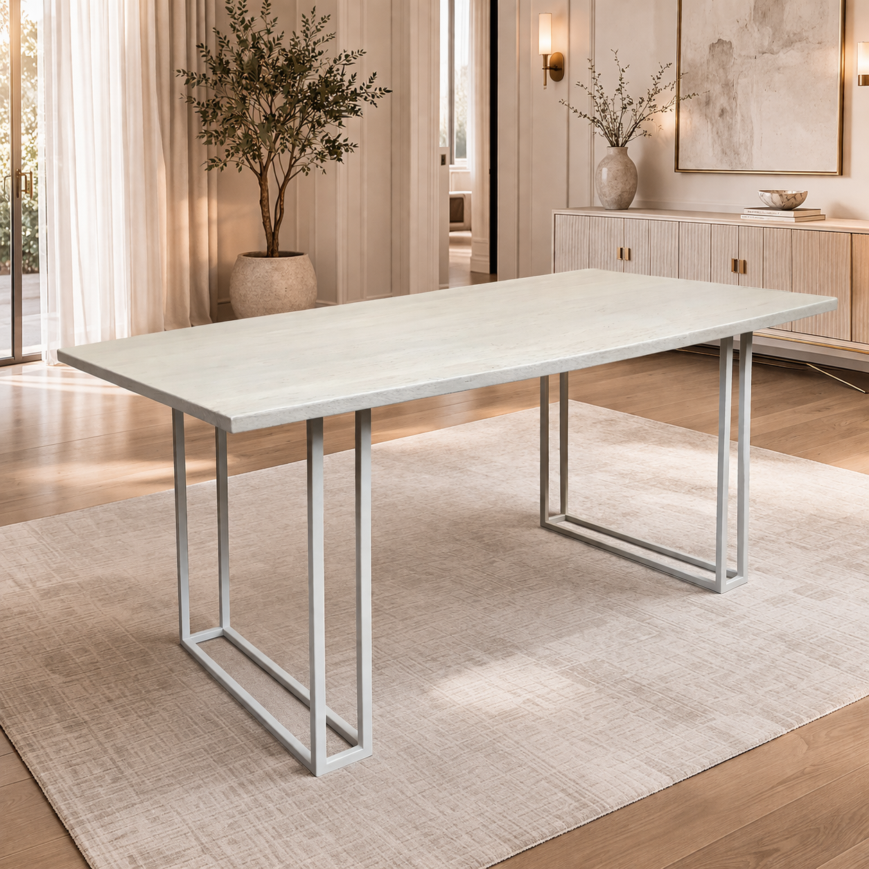 MF Tubetti Metal Legs Dining Table
