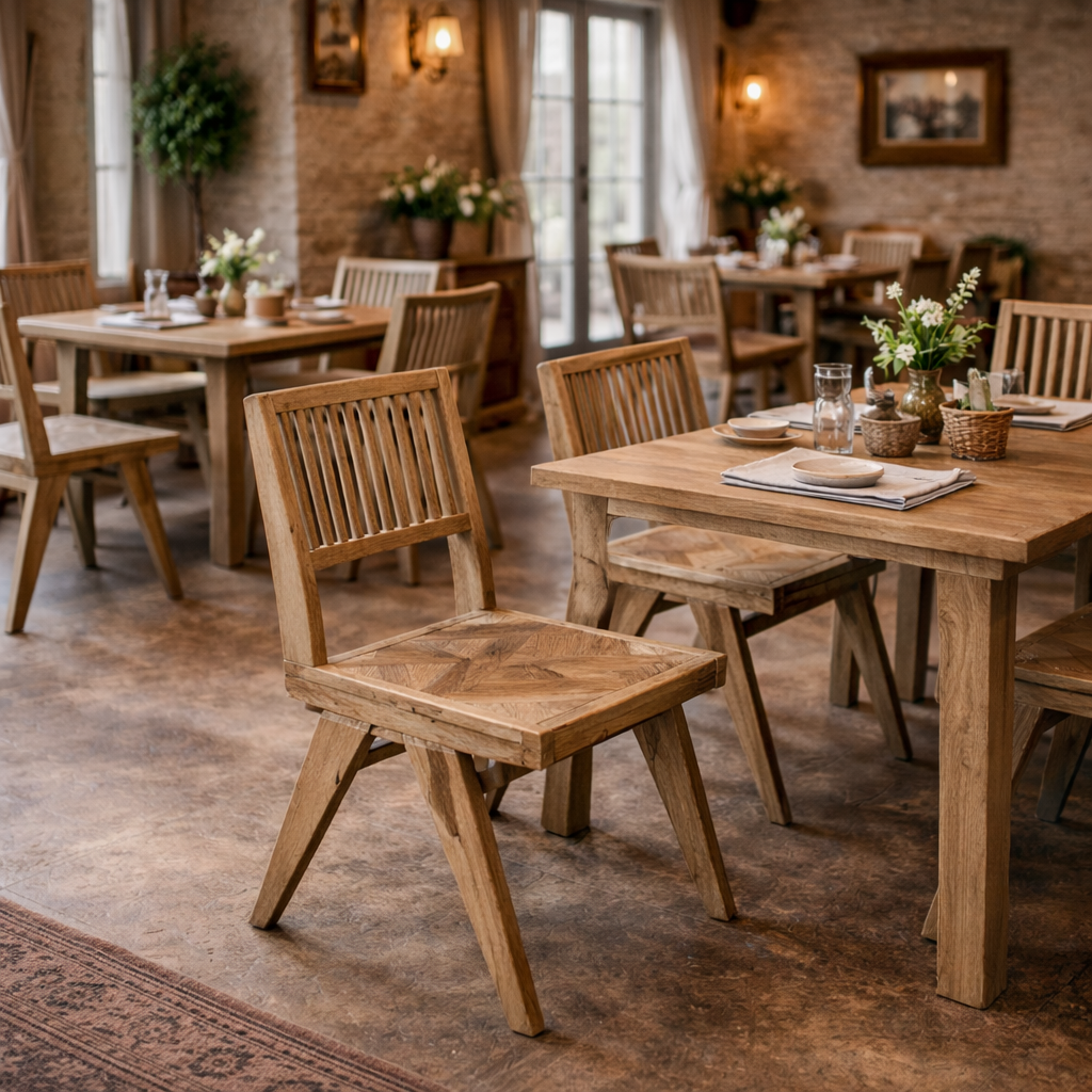MF Morocco Solid Timber New Dining Chair