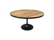 MF Mason Timber Top Metal Base Round Dining Table