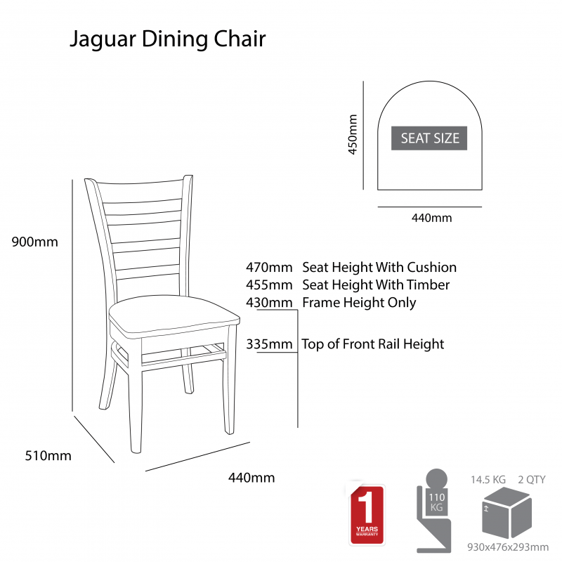 MA Jaguar Extendable Dining Table with 4 Fabric Upholstered Chair Set