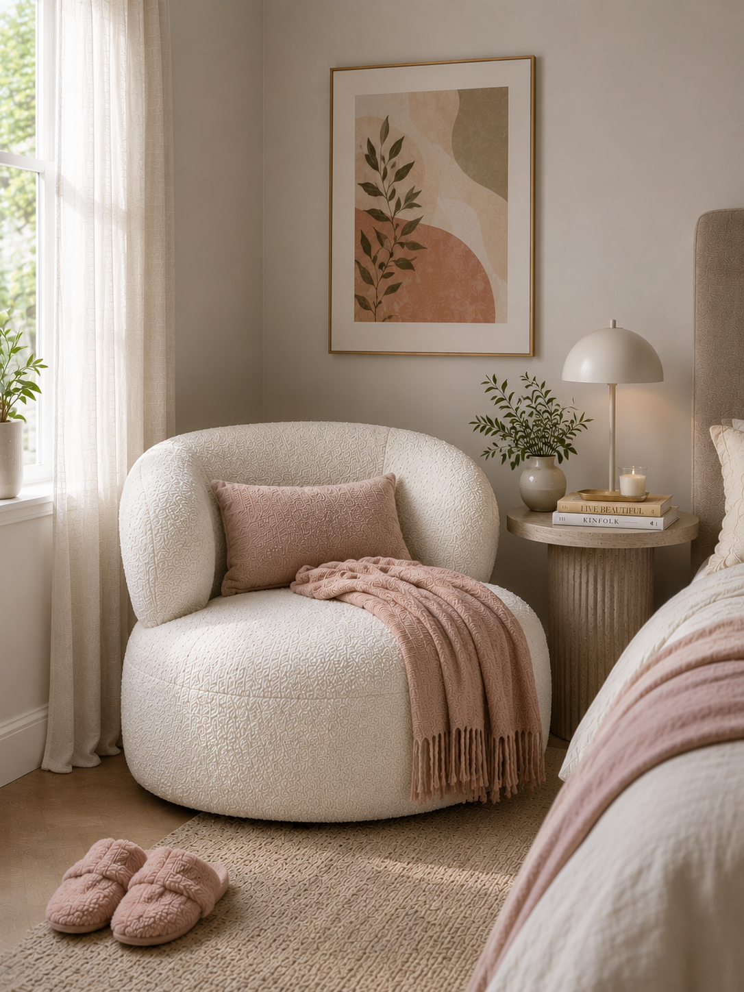 CR Lumi Fabric Upholstered Accent Chair