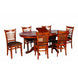 MA Lotus Oval Extendable Dining Table with 6 Solid Timber Chair Set