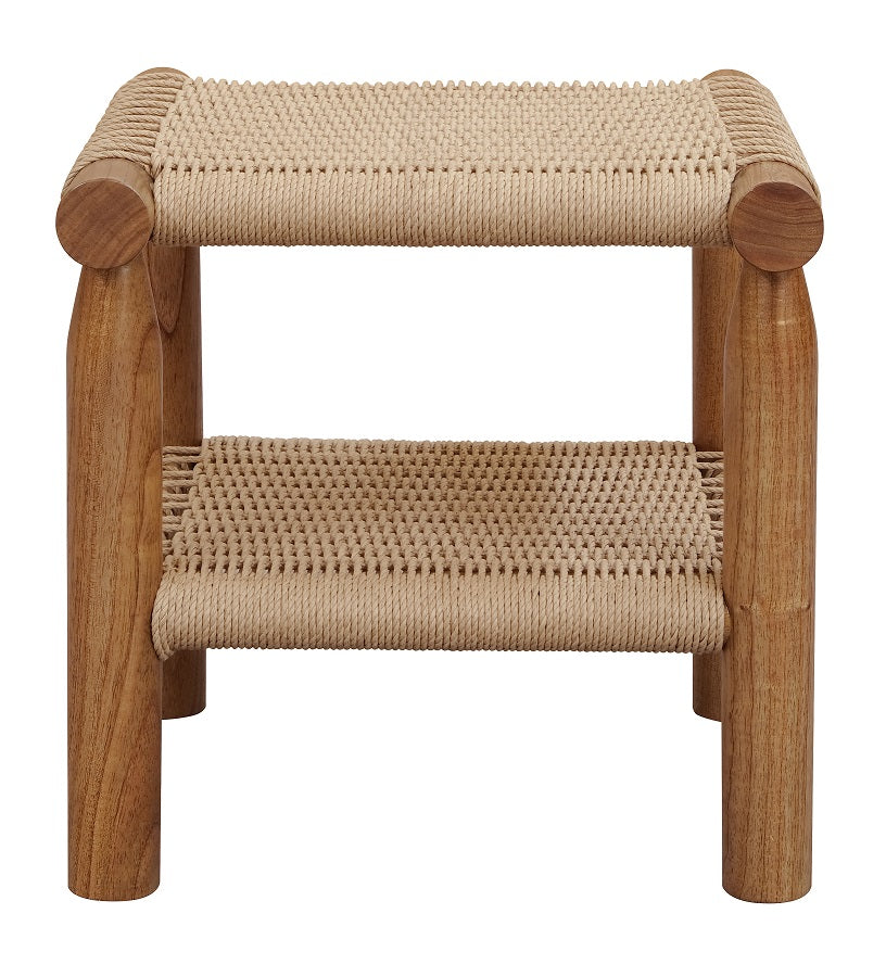 CT Kelly Handwoven Rattan Lamp Table