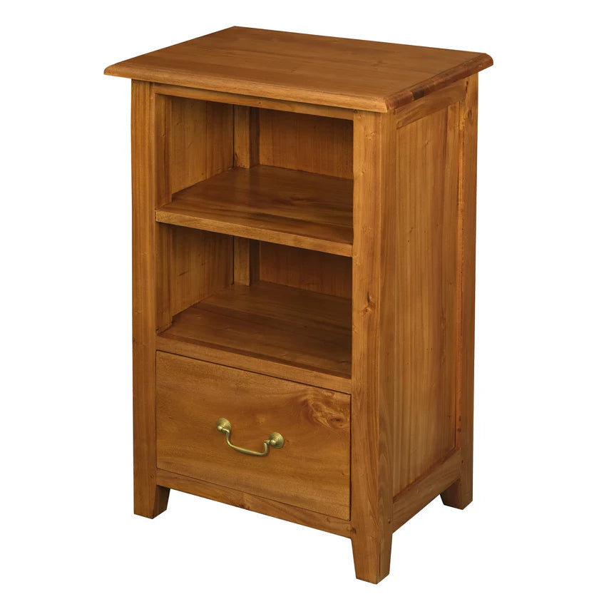 CT Tasmania Solid Timber 1 Drawer Lamp Table