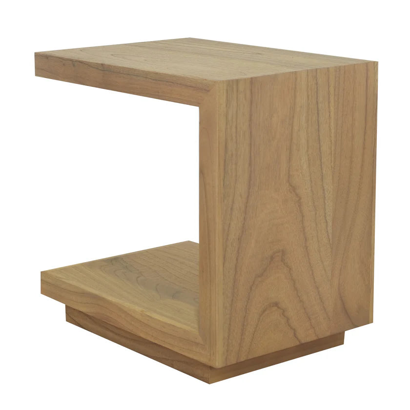 CT Oscar Solid Timber C-Style Lamp Table