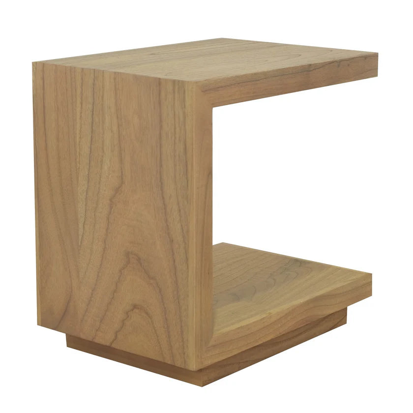 CT Oscar Solid Timber C-Style Lamp Table