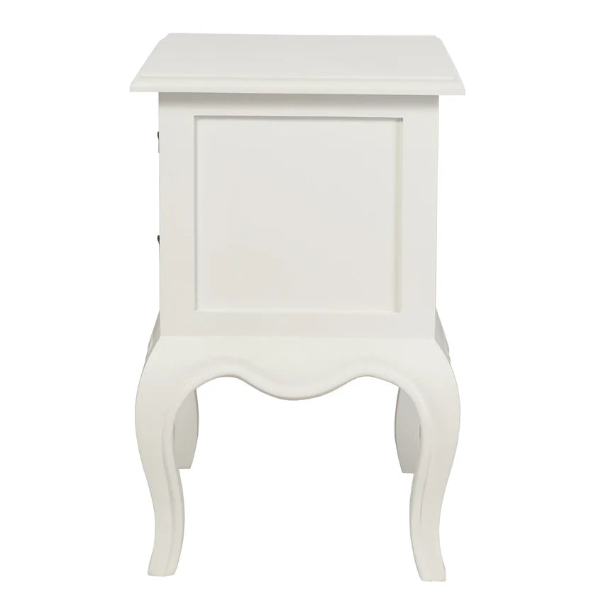 CT French Provincial Solid Timber 2 Drawer Lamp Table