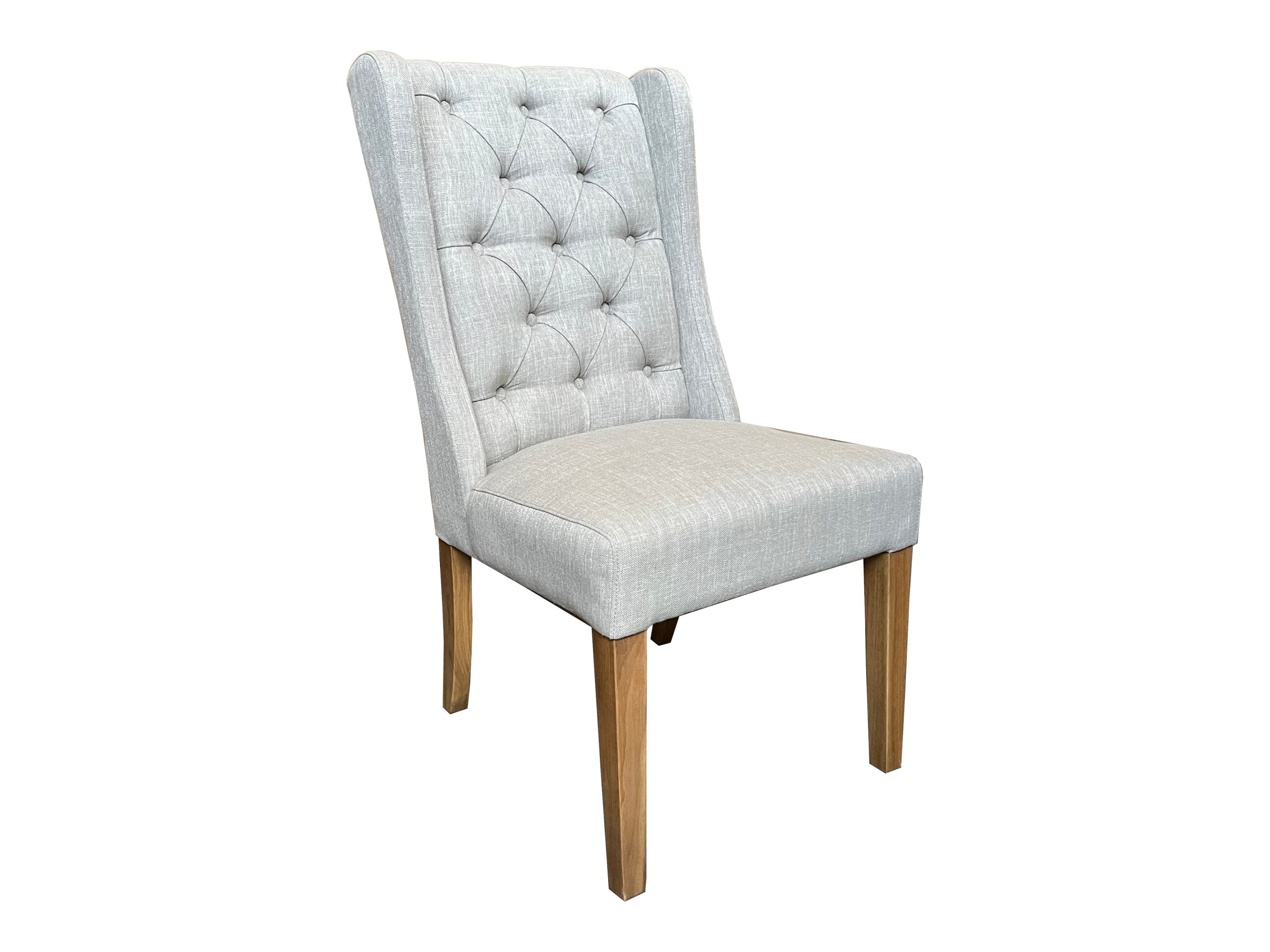 MF Manhattan Fabric Upholstered Timber Leg Dining Chair
