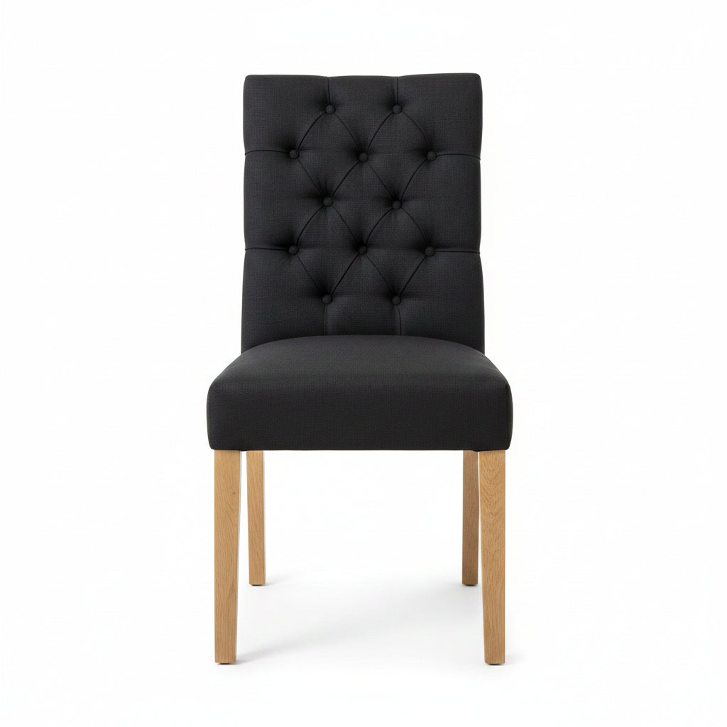 MF Santino Fabric Upholstered Timber Leg Dining Chair