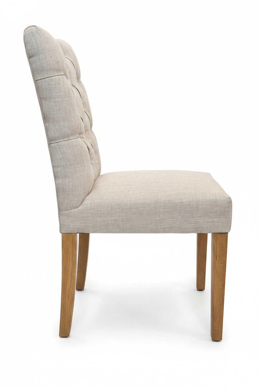 MF Santino Fabric Upholstered Timber Leg Dining Chair