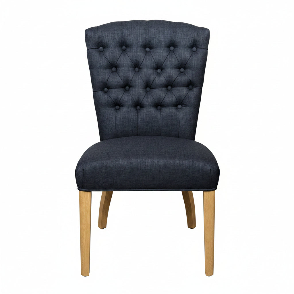 MF Dianne Fabric Upholstered Timber Leg Dining Chair