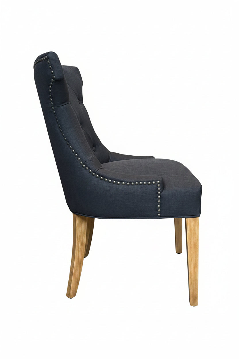 MF Carlos Fabric Upholstered Timber Legs Dining Chair
