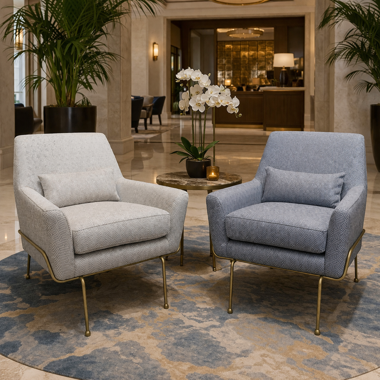 MF Alexander Fabric Upholstered Armchair