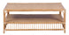 TJ Laguna Rattan Coffee Table with Shelf