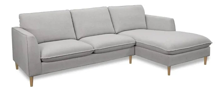 EL Leo Fabric Upholstered 3 Seater Chaise