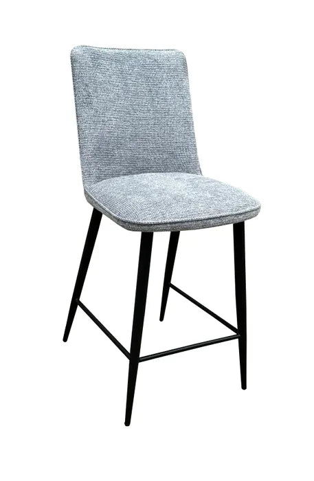 MD Loftus Fabric Upholstered Metal Leg Bar Stool