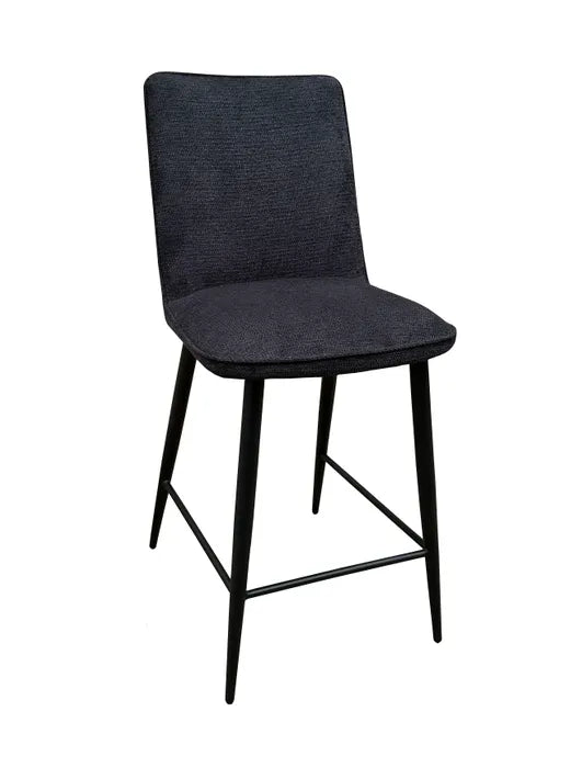 MD Loftus Fabric Upholstered Metal Leg Bar Stool