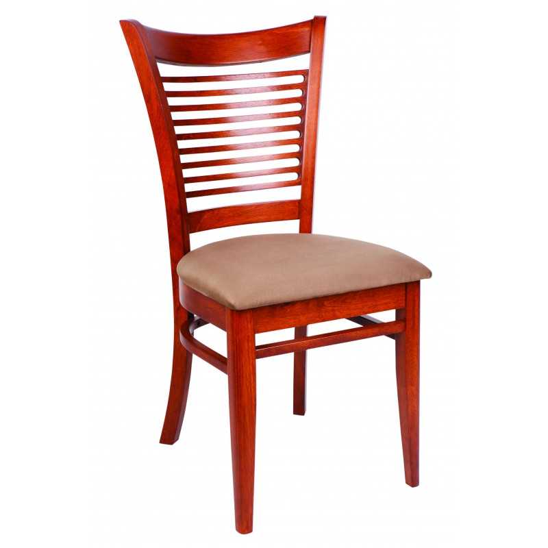 MA Lotus Solid Timber Fabric Upholstered Dining Chair