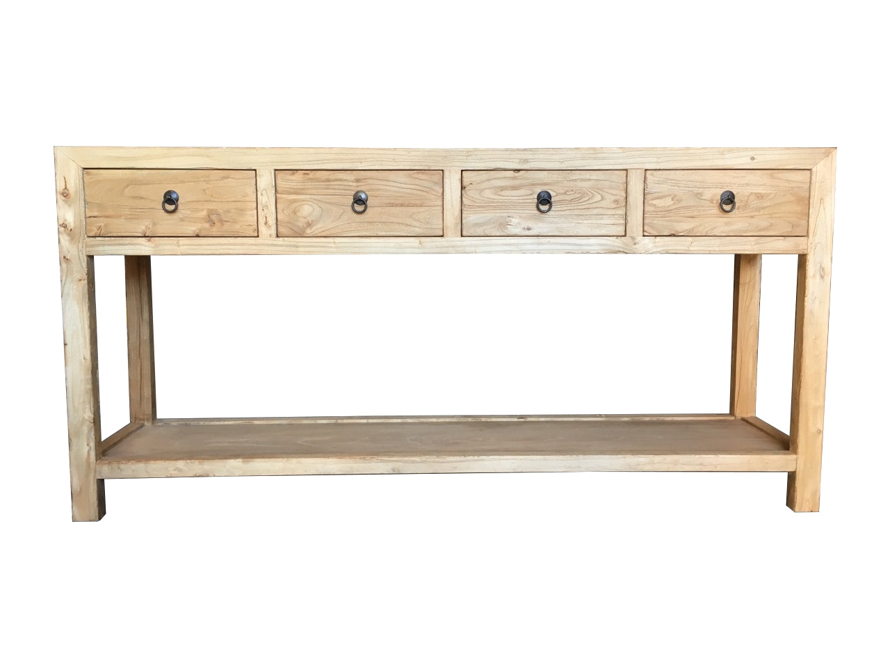 MF Chinese Antique Reproduction 4-Drawer Hall Table with Shelf