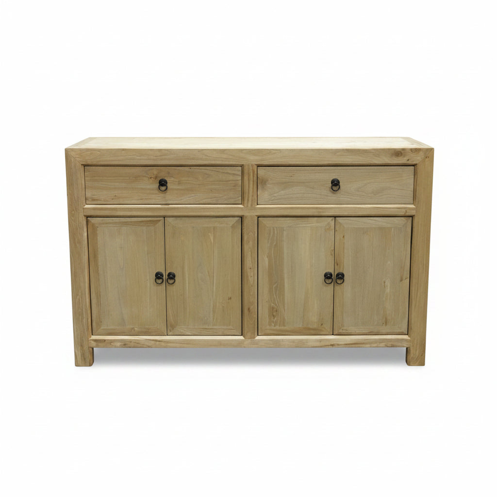 MF Chinese Antique Reproduction Recycled Timber 2 Drawer 4 Door Sideboard