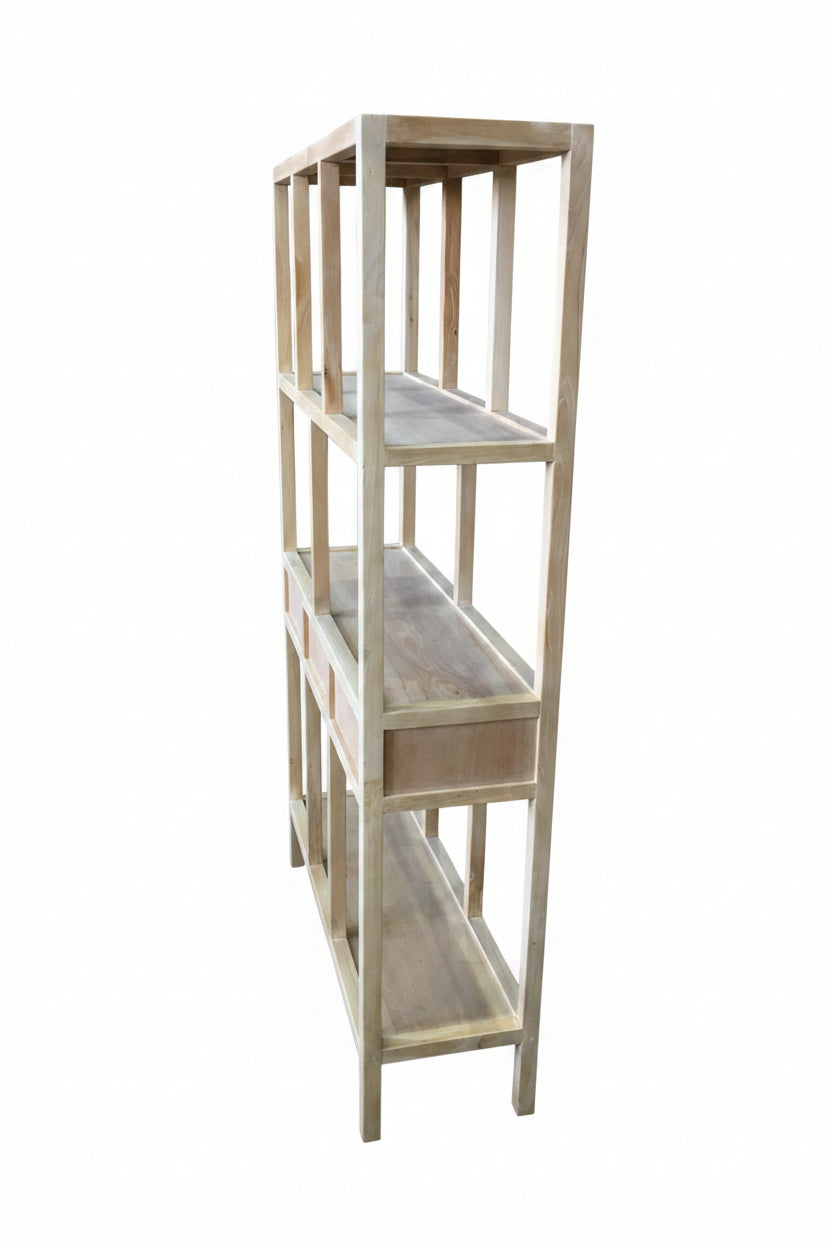 MF Chinese Antique Reproduction Recycled Timber Bookself Display Cabinet
