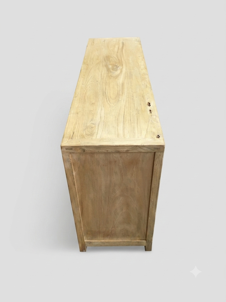 MF Chinese Antique Reproduction Recycled Timber 2 Door 4 Drawer Sideboard