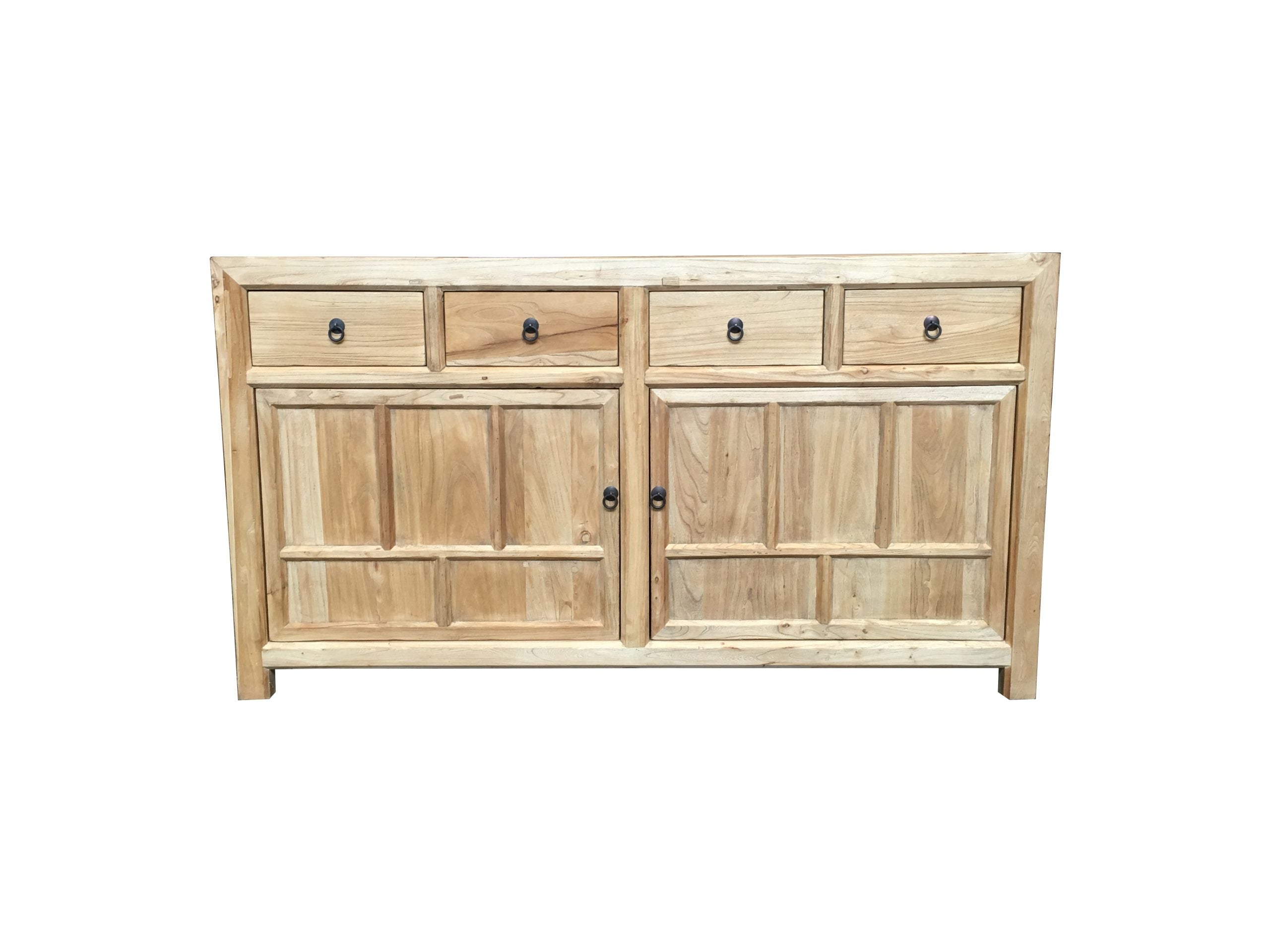 MF Chinese Antique Reproduction Recycled Timber 2 Door 4 Drawer Sideboard